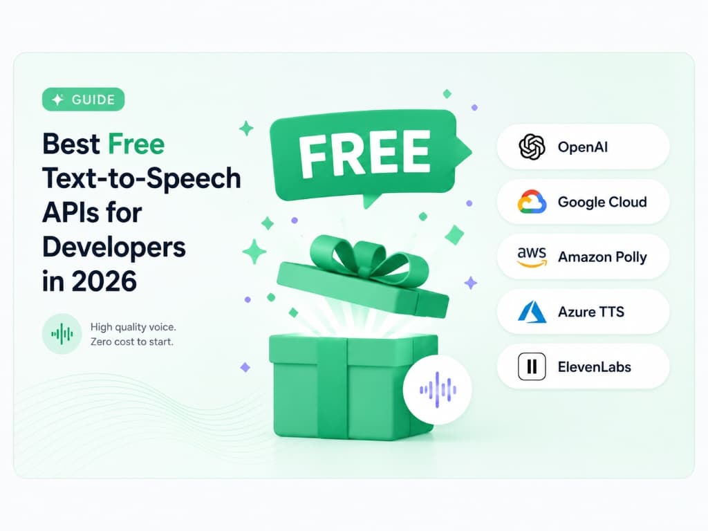 Best Free Text-to-Speech APIs for Developers in 2026